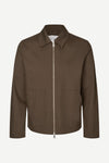 Brown jacket by Samsoe Samsoe on a white background