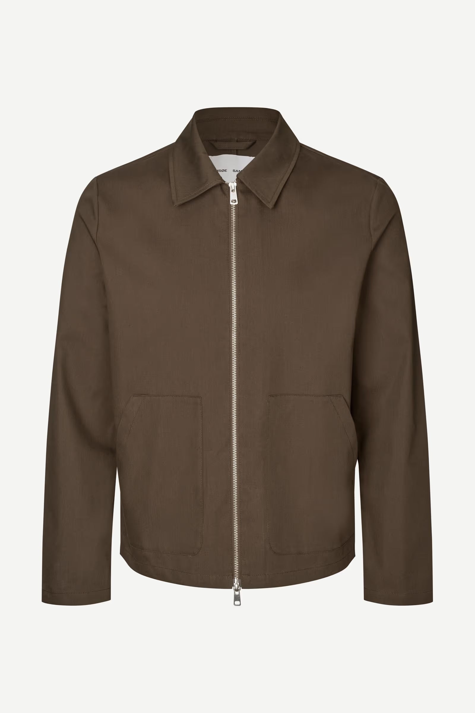 Brown jacket by Samsoe Samsoe on a white background