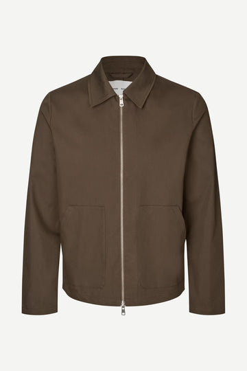 Brown jacket by Samsoe Samsoe on a white background