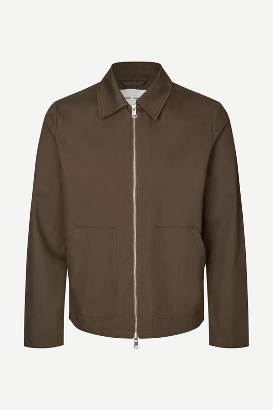 Brown jacket by Samsoe Samsoe on a white background