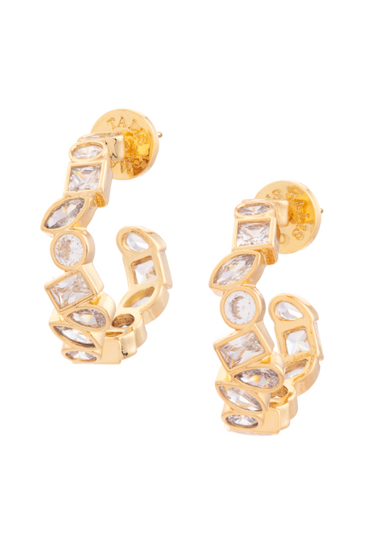 Deconstructed CZ Hoops