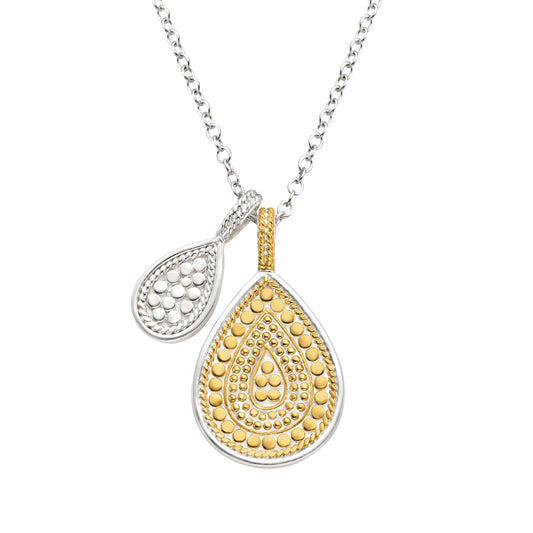 Divided Teardrop Necklace