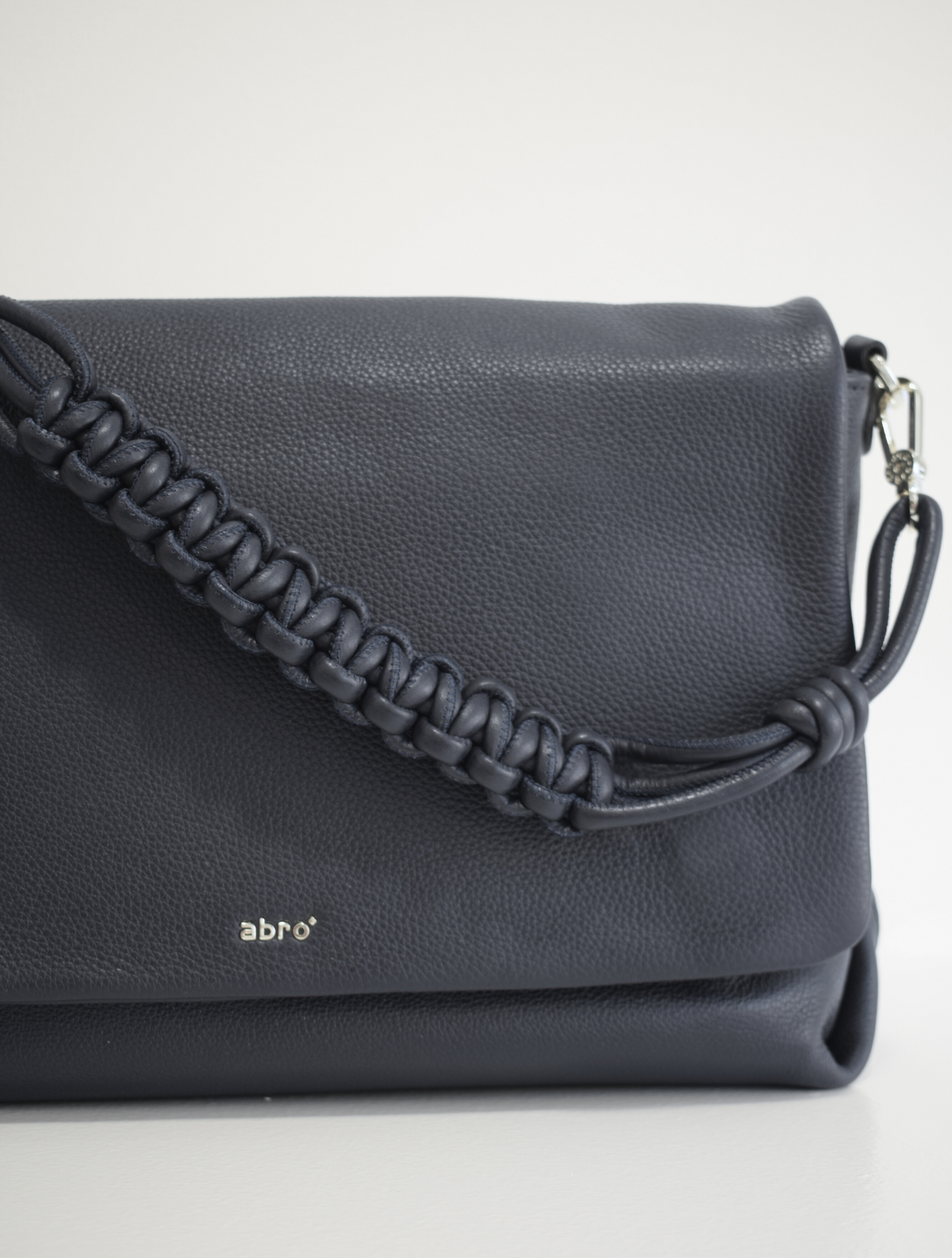 Navy leather bag 