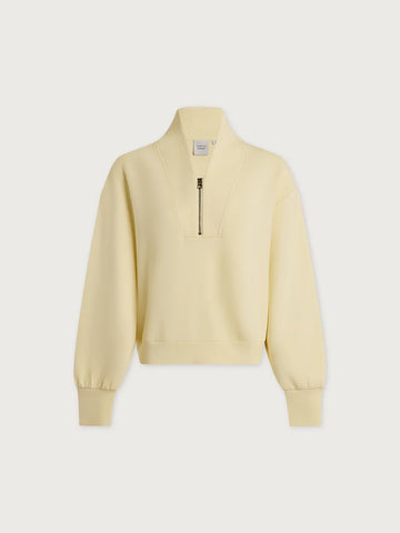 Light yellow jacket on a white background