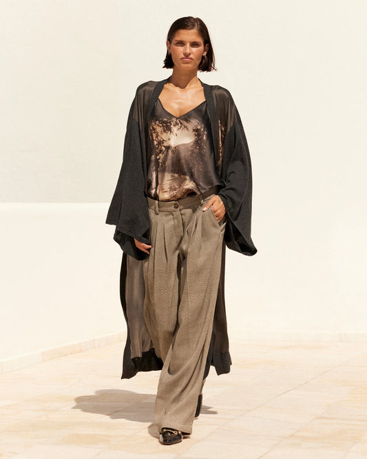 Angus Kimono Knit Black