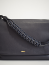 Navy leather bag 