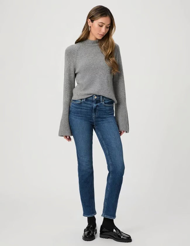 mid blue slim jeans from paige  model