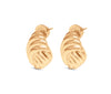 gold swirl earrings