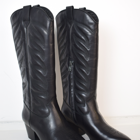 Black cowboy boot 