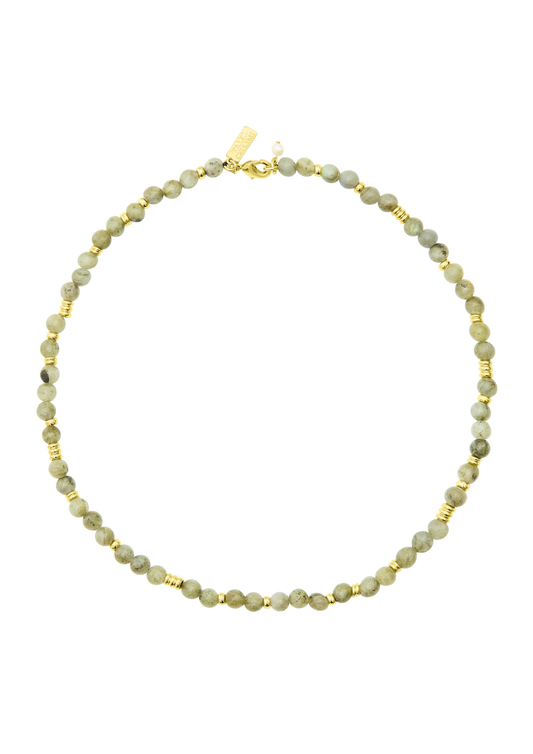 Labradorite beaded necklace from Talis Chains