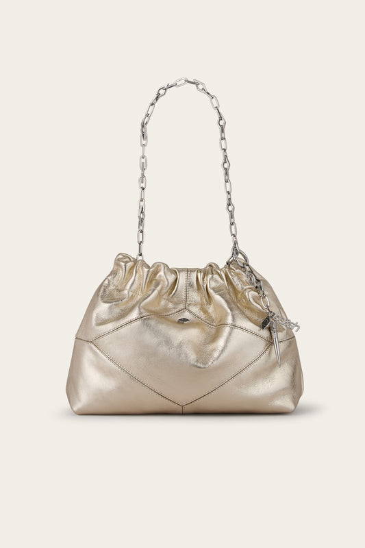 Metalic leather bag with chain strap from Ba&sh