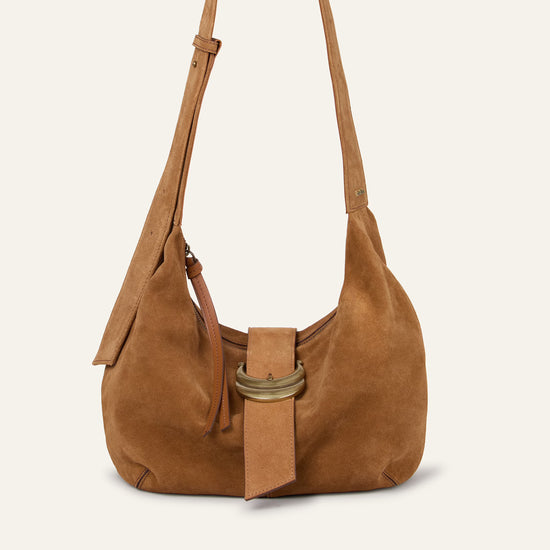 tan suede bag from Ba&sh