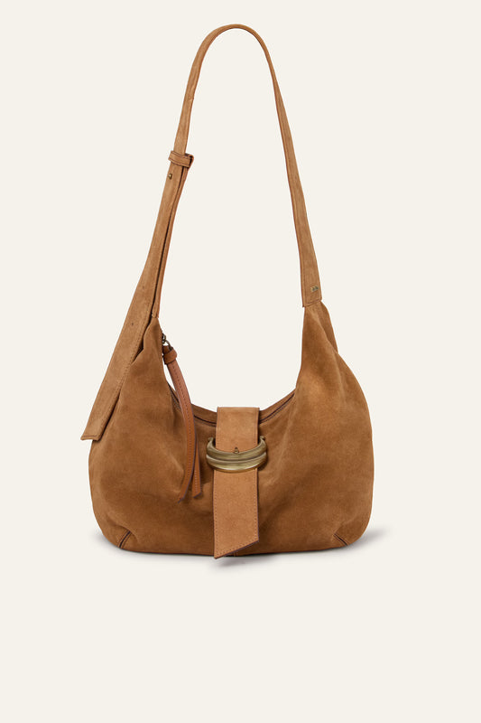 tan suede bag from Ba&sh