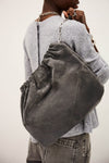 June Suede Tote Bag Dark Grey