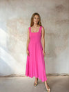 Hot pink fit and flare dress from Sirens