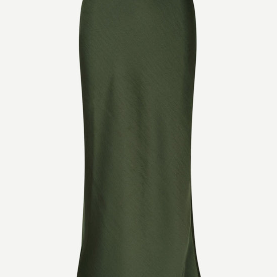 Dark green long length skirt