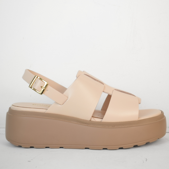 Platform sandle with ankle strap  