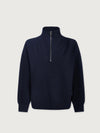Hawley Half Zip Sweat Navy