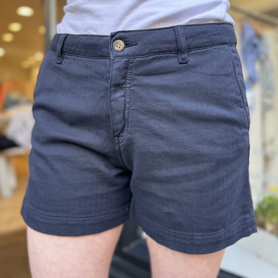 Navy tailored shorts