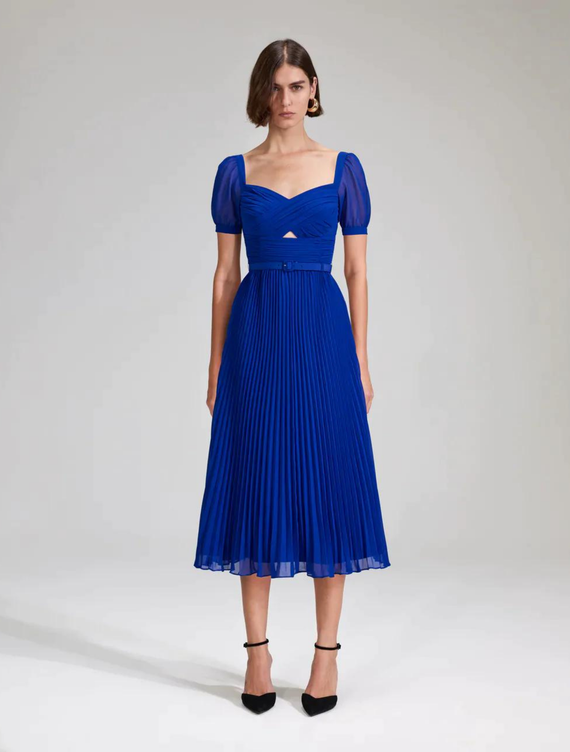 Cobalt Chiffon Dress