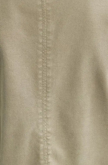 light khaki cotton utility style jacket  close up