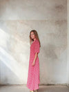 Ditsy print V neck sleeve with elbow length sleeves from Sirens