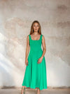 Green fit and flare dress from Sirens