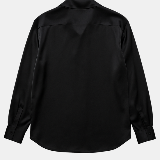 oversized black button down shirt 