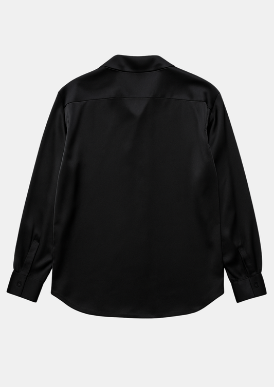 oversized black button down shirt 