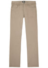 mens straight leg light khaki/sand coloured jeans from paige 