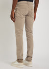 mens straight leg light khaki/sand coloured jeans from paige  rear view