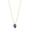 Hamsa Hand Necklace Spotty Blue