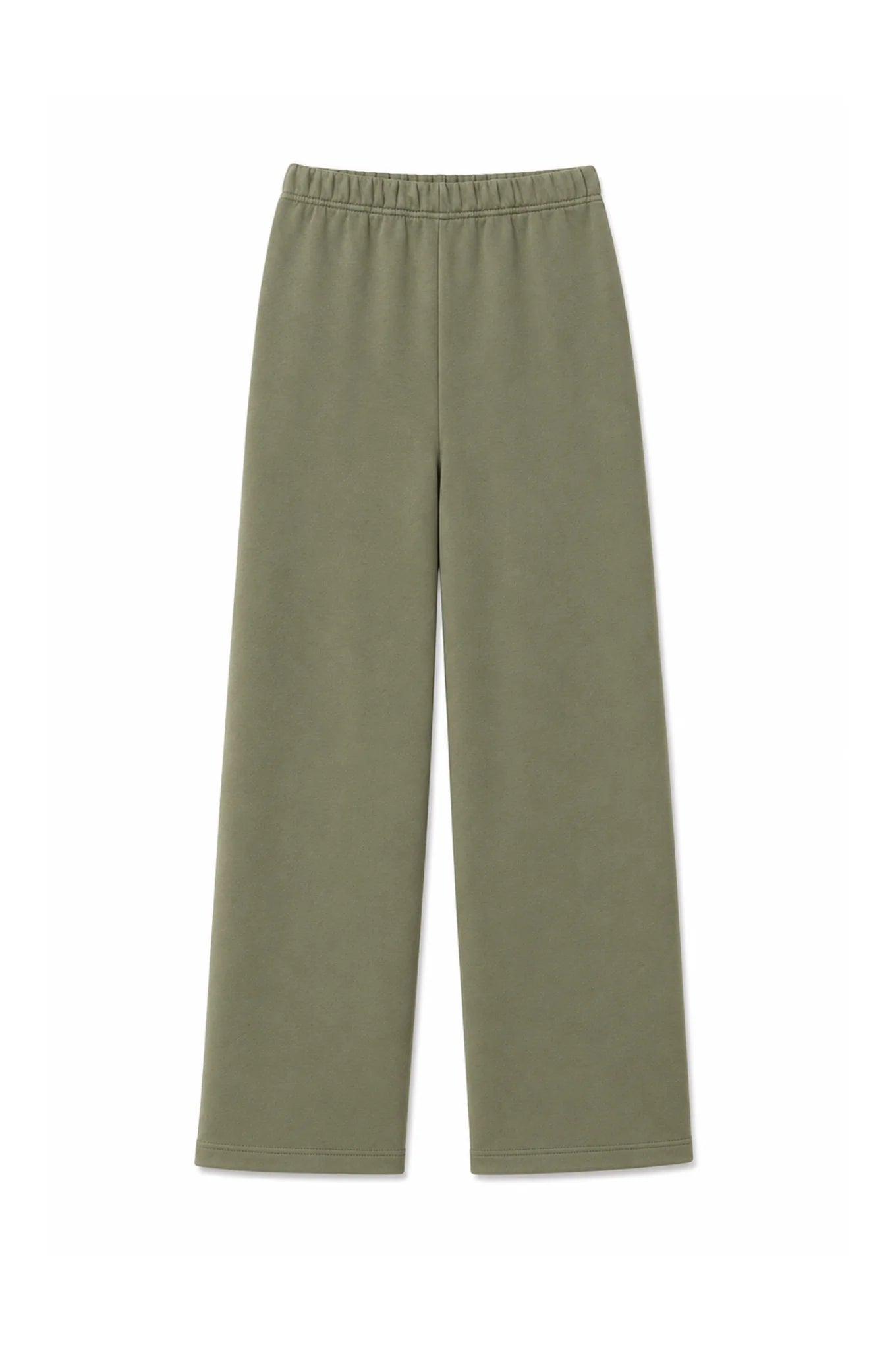 Green pants on a white background