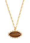 Tiger Eye Pendant Necklace