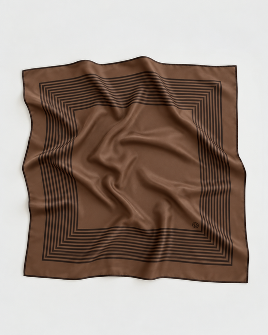 Striped Scarf Brown
