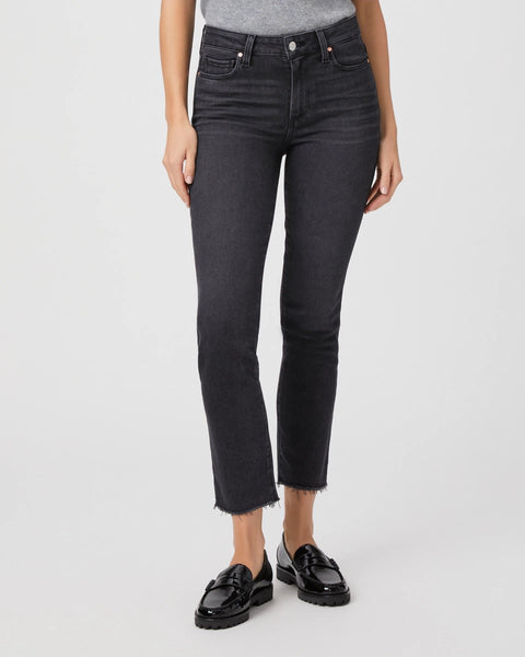 black slim straight leg jeans 