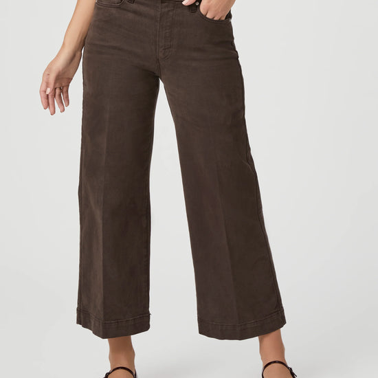 Chocolate brown cropped jean