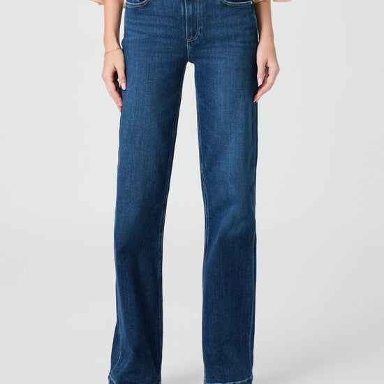 Blue jeans worn with open toe sandal from Paige