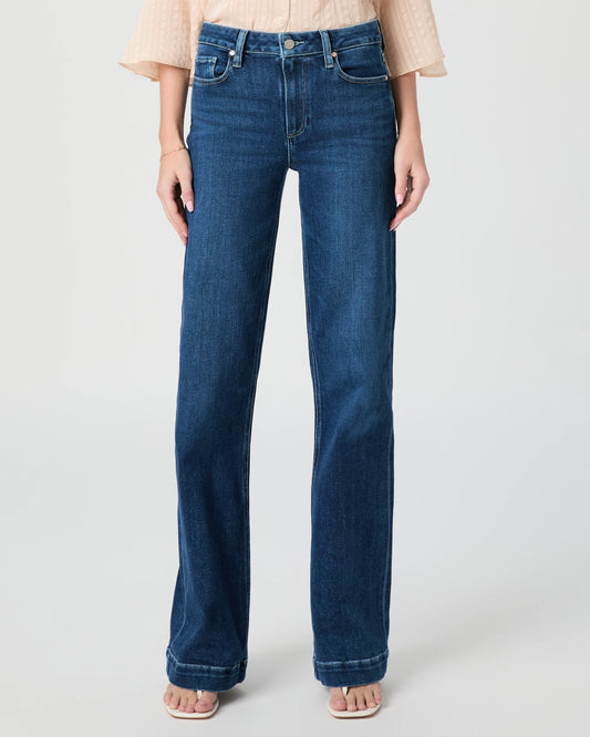 Blue jeans worn with open toe sandal from Paige