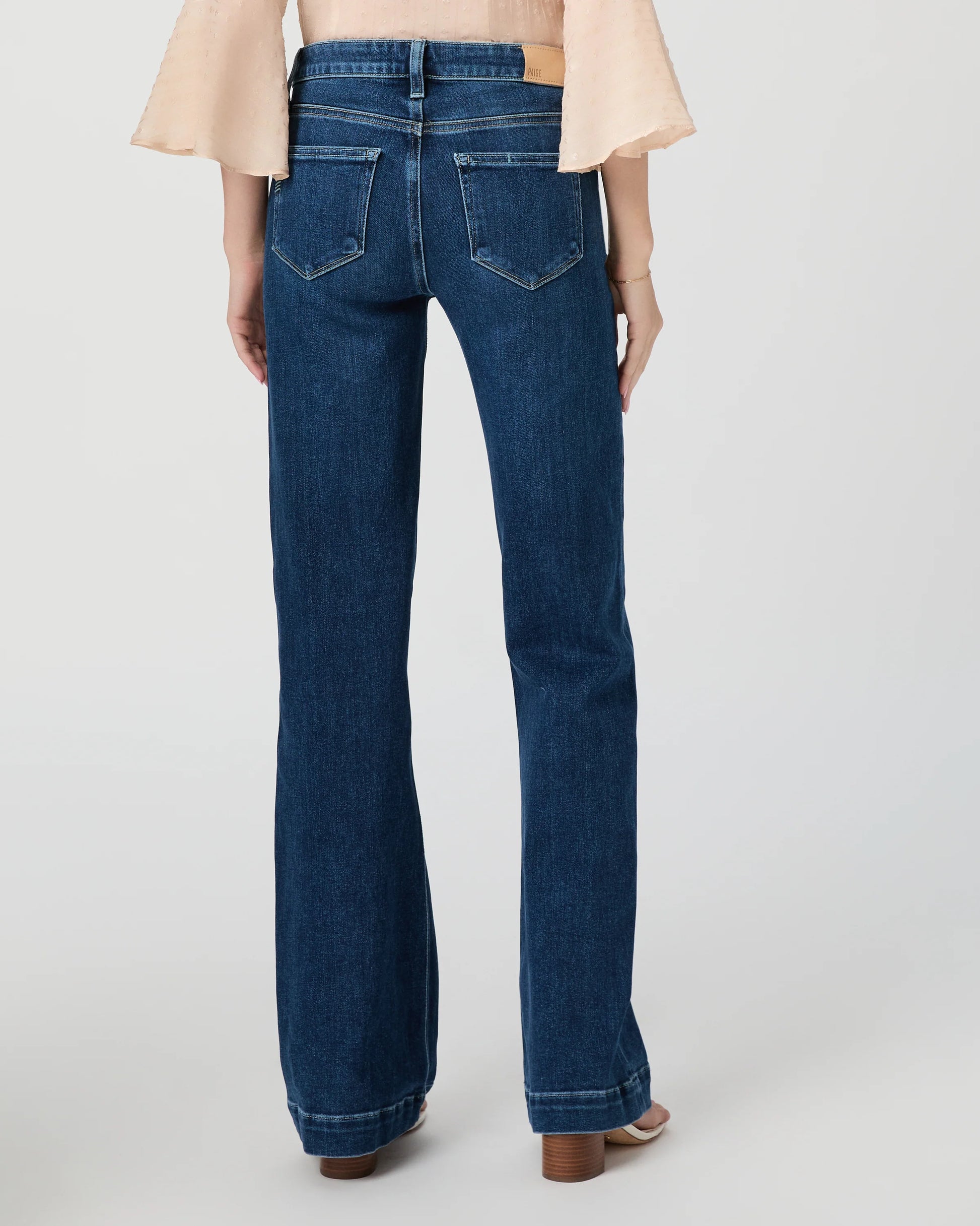 Rear view of blue jeans 