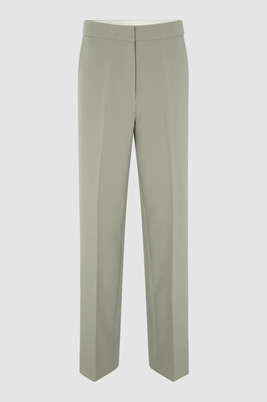 Light green / grey coloured wide leg trousers