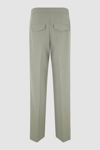 Light green / grey coloured wide leg trousers