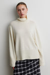 Cream turtle neck long sleeve knit From Second Female