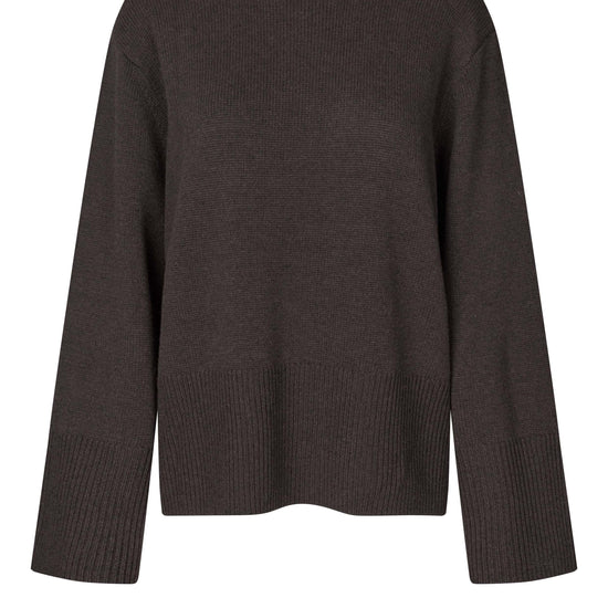 Dark brown turtle neck knit from Second Female