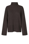 Dark brown turtle neck knit from Second Female
