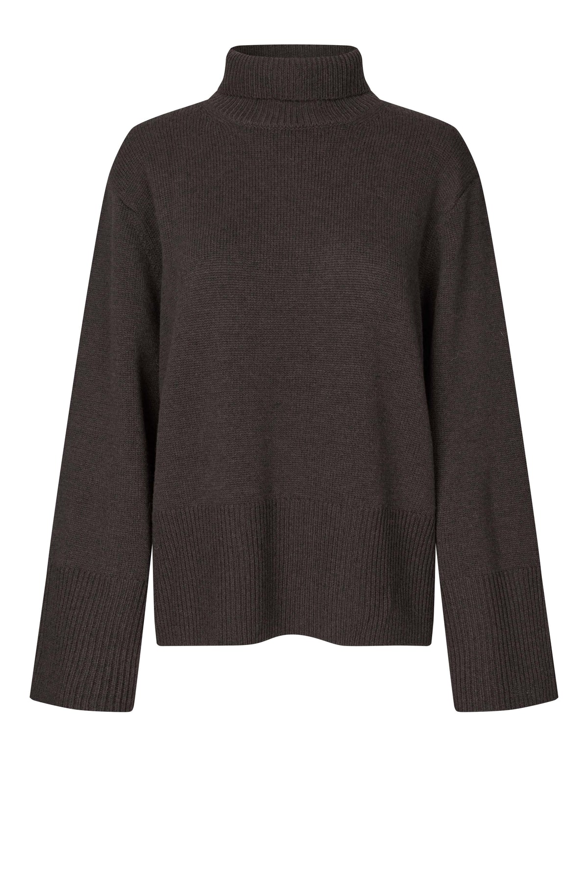 Dark brown turtle neck knit from Second Female