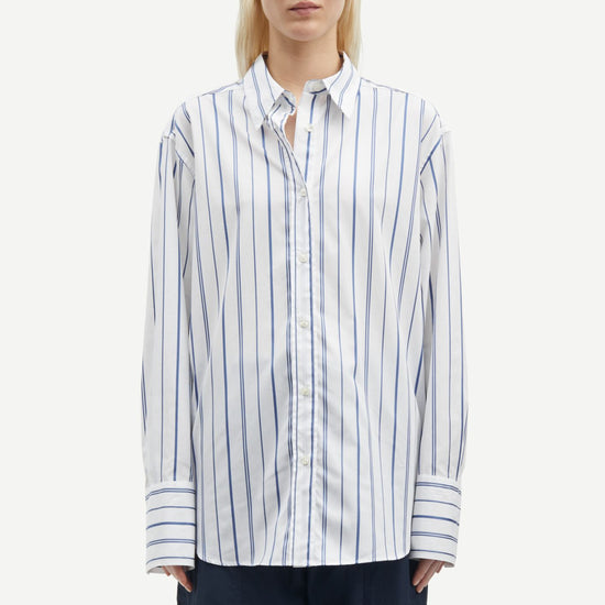 Salovas Shirt True Navy Stripe 