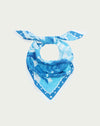 blue print scarf which can be used as a top  