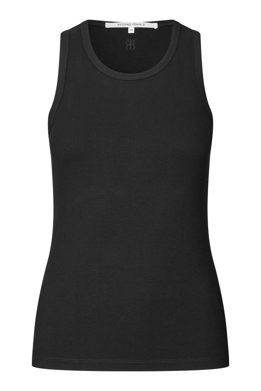 Black vest top from second female