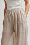 Beige pants worn by a person on a plain background from Second Female